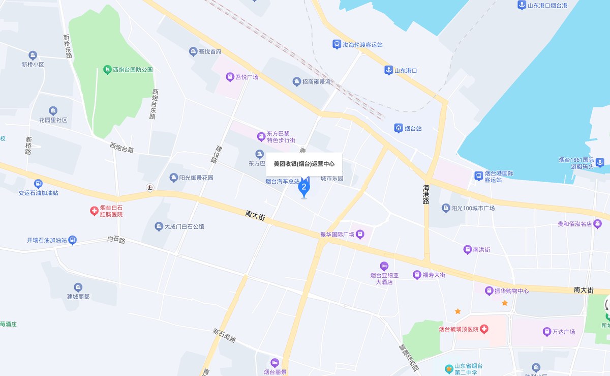 烟台赢创公司位置地图：烟台市芝罘区汇通国际九楼911